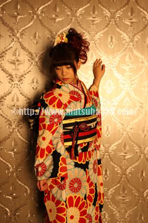 成人式前撮り振袖里奈3