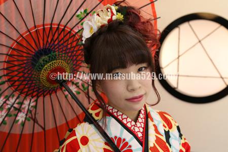 成人式前撮り振袖里奈2