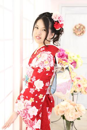 成人式前撮り振袖泉帆3